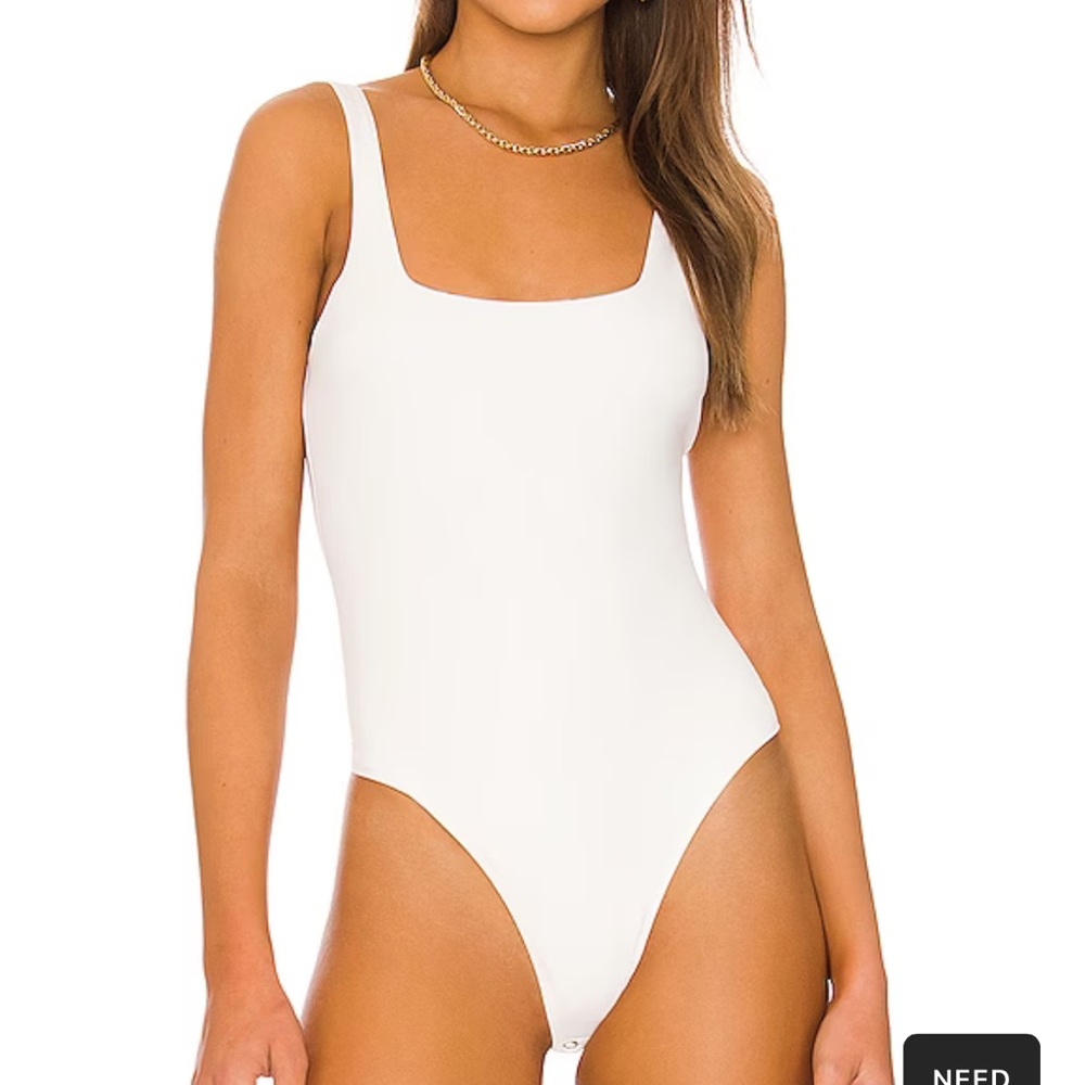 NWT Good American White Scuba Bodysuit